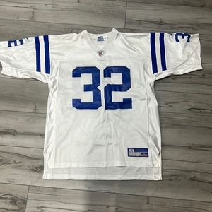 Edgerrin James Indianapolis Colts White Jersey Reebok Size Men’s Large